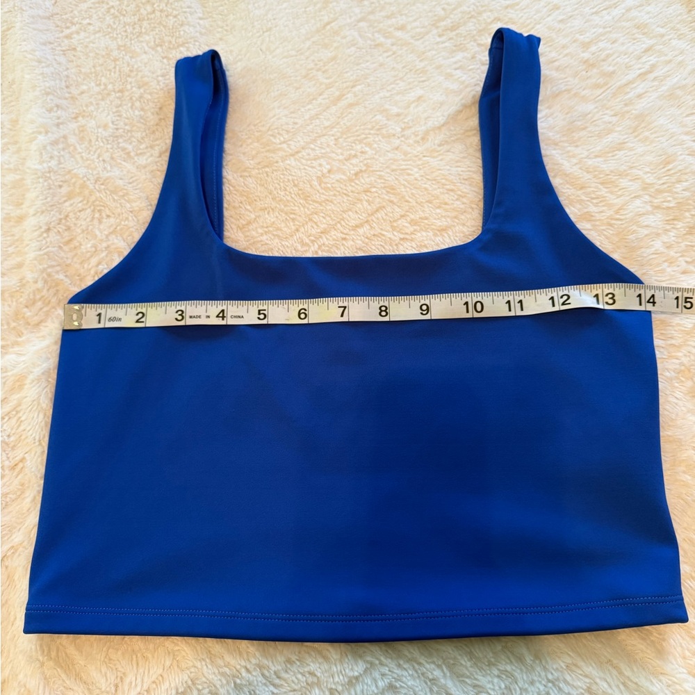 Express Royal Blue Women's Crop Top - Picture 3 of 6